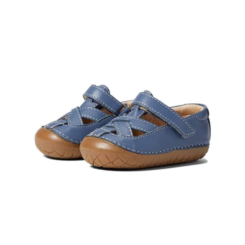 Old Soles Pave Thread Supportive Leather Toddler Fisherman Shoes EU 21 US 5